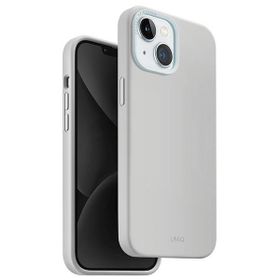 UNIQ etui Lino Hue iPhone 15 / 14 / 136.1" Magclick Charging jasnoszary/chalk grey