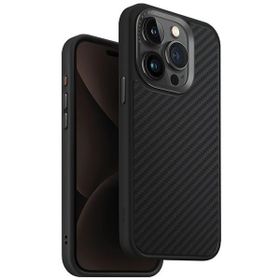 UNIQ etui Keva iPhone 15 Pro 6.1"Magclick Charging czarny/carbon black