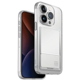 UNIQ etui Air Fender ID iPhone 15 ProMax 6.7" nude transparent Cardslot