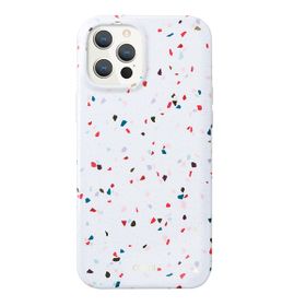 UNIQ etui Coehl Terrazzo iPhone 12 ProMax 6,7" biały/natural white