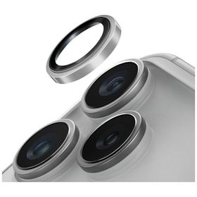 Szkło na obiektyw aparatu UNIQ Optix     Prime Camera Lens Protector do iPhone 17 Pro / 17 Pro Max / 15 Pro / 15 Pro Max z aplikatorem srebrny