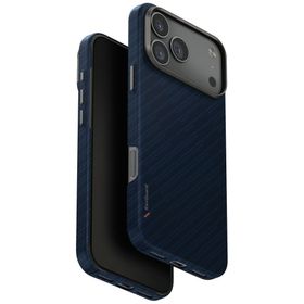Etui UNIQ Keva EDGE do iPhone 17 Pro Max Magclick Charging niebieski