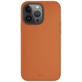 UNIQ etui Lino Hue iPhone 15 Pro Max6.7" Magclick Charging pomarańczowy/sunset orange