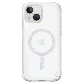 UNIQ etui Coehl Glace iPhone 15 / 14 /13 6.1" Magnetic Charging srebrny/sparkling silver