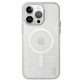 UNIQ etui Coehl Lumino iPhone 15 Pro6.1" Magnetic Charging srebrny/sparkling silver