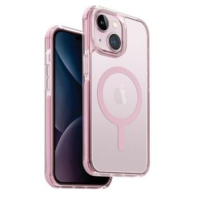 UNIQ etui Combat iPhone 15 Plus / 14Plus 6.7" Maglick Charging różowy/baby pink