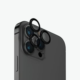 UNIQ Optix Aluminium Camera LensProtector iPhone 15 Pro 6.1" midnight black szkło na obiektyw aparatu z aplikatorem