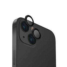 UNIQ Optix Aluminium Camera LensProtector iPhone 15 6.1" / 15 Plus 6.7" midnight black szkło na obiektyw aparatu z aplikatorem