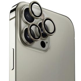 UNIQ Optix Aluminium Camera Lens Protector iPhone 16 Pro 6.3" / 16 Pro Max 6.9" titanium grey szkło na obiektyw aparatu z aplikatorem