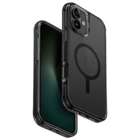 UNIQ etui Combat iPhone 16 Plus 6.7"Magclick Charging czarny/carbon black