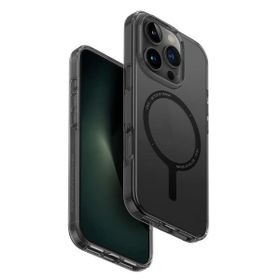 UNIQ etui Clario iPhone 16 Pro Max 6.9"Magclick Charging dymny/smoke