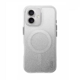 UNIQ etui Coehl Lumino iPhone 16 6.1" Magnetic Charging srebrny/sparkling silver