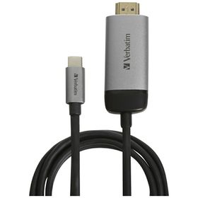 Verbatim Adapter USB-C - HDMI 4K 1.5m aluminiowy/aluminum 49144