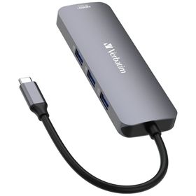 Verbatim Adapter Hub USB-C - 2xHDMI/ 3xUSB-A/SD/microSD/USB-C aluminiowy/aluminum 32151