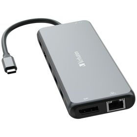 Verbatim Adapter Hub USB-C - 2xHDMI/DP/ Eternet/6xUSB-A/Jack 3.5mm/2xUSB-C aluminiowy/aluminum 32153