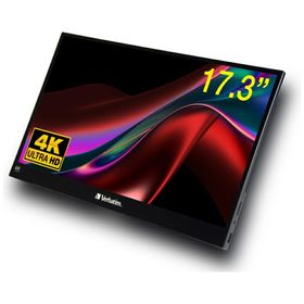 Verbatim Monitor przenośny dotykowy17.3" Ultra HD 4K czarny/black 32239