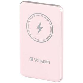 Verbatim Powerbank indukcyjny `n` Go 15W5000mAh Wireless Magnetic różowy/pink 32243