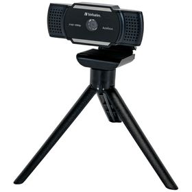 Verbatim Kamera internetowa z mikrofonemFull HD 1080p AWC-01 czarny/black 49578