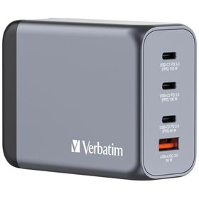 Verbatim Ładowarka sieciowa GaN 200W3xUSB-C/USB-A + Adapter EU/UK/US GNC-200 32204