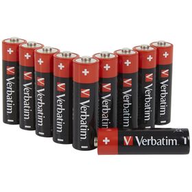 Verbatim Bateria alkaliczna AA LR6 10szt czarny 49875