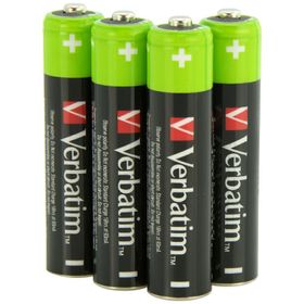 Verbatim Akumulator NiMH AAA 950mAh Premium HR03 4szt czarny/black 49514