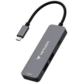 Adapter Hub Verbatim USB-C/HDMI/USB-A 3.2/USB-A 2.0 aluminiowy 32155