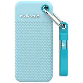 Dysk Zewnętrzny Verbatim Pocket SSD 2TB USB-C 3.2 gen.2 czarny-polarny niebieski 32325