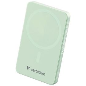 Powerbank indukcyjny Verbatim `n` Go Essentials 15W 5000mAh Wireless Magnetic zielony 32226