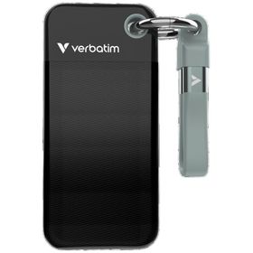 Dysk Zewnętrzny Verbatim Pocket SSD 512GB - brelok do kluczy z kablem USB-C 3.2 gen.2 czarno-szary 32282