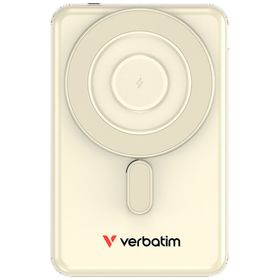Verbatim Powerbank indukcyjny `n` Go 15W 5000mAh Wireless Magnetic 2xkabel USB-C złoty 32253