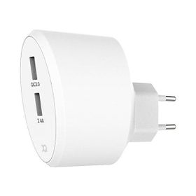 Xqisit Ład. sieciowa 2xUSB + QC 3.0biała/white 31540