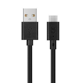 Xqisit kabel Charge & Sync USB A -USB C3.0m czarny/black 31298