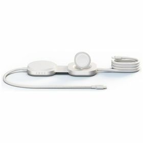 Ładowarka indukcyjna 2w1 Zens Pro 3 + ładowanie Apple Watch Qi2 15W USB-C/USB-C biały