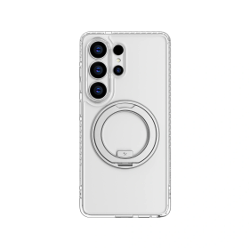 Etui AMAZINGTHING Titan Pro MagSpin Drop Proof Case na Samsung S26 Ultra kompatybilne z MagSafe - przezroczyste
