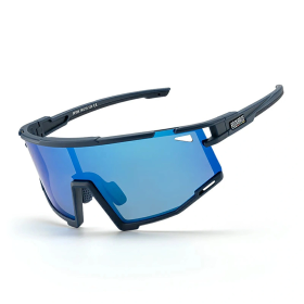 Okulary rowerowe Rockbros SP258 ROAD TO SKY polaryzacyjne niebieskie soczewki - granatowe
