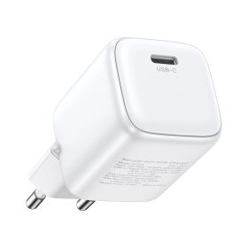 Ładowarka Ugreen Nexode mini CD318 15324 sieciowa GaN 20W USB-C PD 3.0 / QC 4.0 - biała