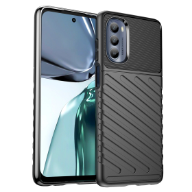 Thunder Case etui do Motorola Moto G62 5G silikonowy pancerny pokrowiec czarne