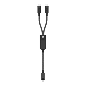 Kabel Acefast C5 USB-C - USB-C / USB-C 2w1 100W 480Mb/s - czarny