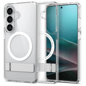 Etui Spigen Ultra Hybrid S Mag MagSafe na Samsung Galaxy S26+ - przezroczysto-białe
