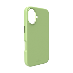 Etui silikonowe Puro Icon Mag Pro Liquid Silicone na iPhone 17 kompatybilne z MagSafe, z ochroną aparatu i aluminiowymi przyciskami - zielone