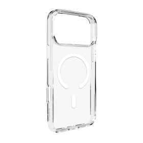 Etui Puro Lite Mag TPU+PC kompatybilne z MagSafe na iPhone 17 Pro - przezroczyste z białym pierścieniem