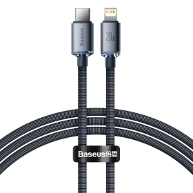 Kabel Baseus CAJY000201 Lightning - USB-C PD QC 20W 480Mb/s 1,2m - czarny