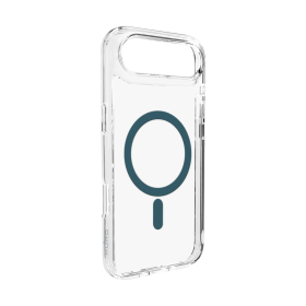 Etui Puro Lite Mag TPU+PC kompatybilne z MagSafe na iPhone 17 Air - przezroczyste z turkusowym pierścieniem
