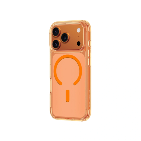Etui AMAZINGTHING Minimal na iPhone 17 Pro kompatybilne z MagSafe - pomarańczowe