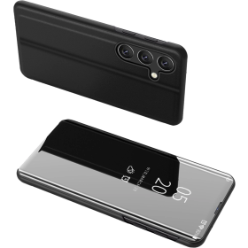Clear View Case etui do Samsung Galaxy A24 4G pokrowiec z klapką czarne