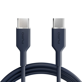 Kabel Puro Icon 60W USB-C - USB-C 1,5m - granatowy