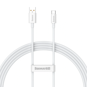 Kabel Baseus Superior Series USB-A - USB-C 100W 1,5m - biały