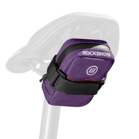 Torba rowerowa Rockbros F006 podsiodłowa 0,35 l - fioletowa