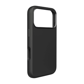 Etui silikonowe Puro Icon Mag Pro Liquid Silicone na iPhone 17 Pro Max kompatybilne z MagSafe, z ochroną aparatu i aluminiowymi przyciskami - czarne