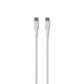 Kabel Puro Soft USB-C - USB-C 60W 1,5m silikonowy- biały